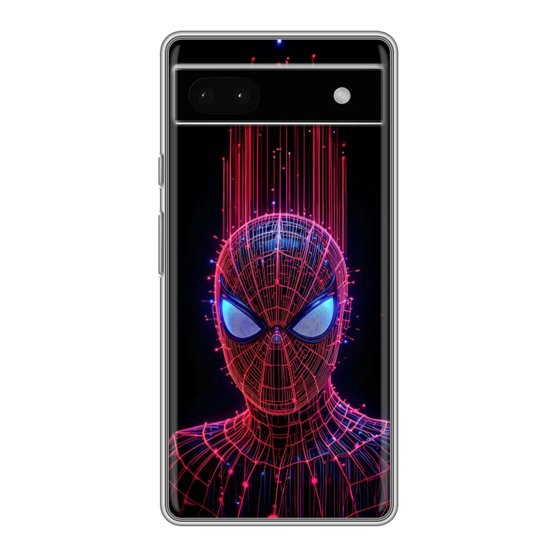 Силиконовый чехол на Google Pixel 6a с принтом Spiderman Человек паук Силиконовый чехол на Google Pixel 6a с принтом Spiderman Человек паук