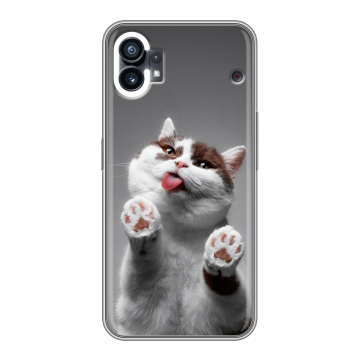 Силиконовый чехол на Nothing Phone (1) с принтом Коты Силиконовый чехол на Nothing Phone (1) с принтом Коты