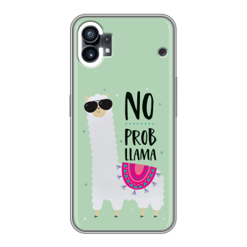 Силиконовый чехол на Nothing Phone (1) с принтом Лама Силиконовый чехол на Nothing Phone (1) с принтом Лама