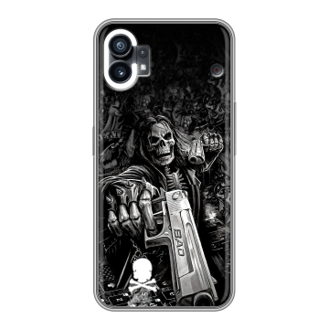 Силиконовый чехол на Nothing Phone (1) с принтом Скелет Силиконовый чехол на Nothing Phone (1) с принтом Скелет