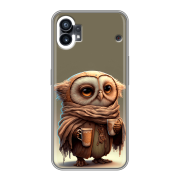 Силиконовый чехол на Nothing Phone (1) с принтом Сова Силиконовый чехол на Nothing Phone (1) с принтом Сова