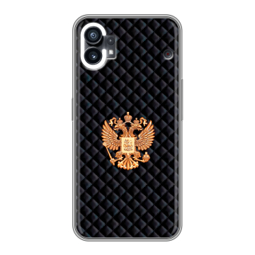 Силиконовый чехол на Nothing Phone (1) с принтом Герб России принт