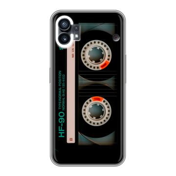 Силиконовый чехол на Nothing Phone (1) с принтом Кассета