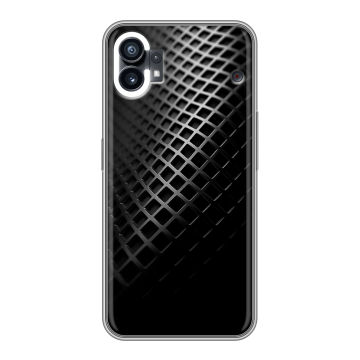 Силиконовый чехол на Nothing Phone (1) с принтом Текстура металла