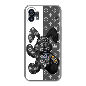 Силиконовый чехол на Nothing Phone (1) с принтом Луи робот Силиконовый чехол на Nothing Phone (1) с принтом Луи робот