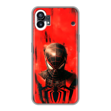 Силиконовый чехол на Nothing Phone (1) с принтом человек паук spiderman Силиконовый чехол на Nothing Phone (1) с принтом человек паук spiderman