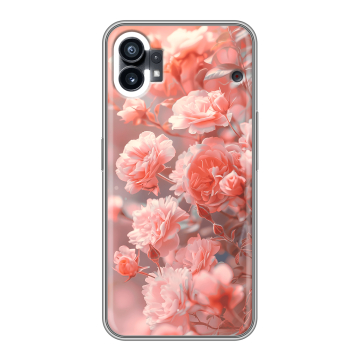 Силиконовый чехол на Nothing Phone (1) с принтом Розы цветы Силиконовый чехол на Nothing Phone (1) с принтом Розы цветы
