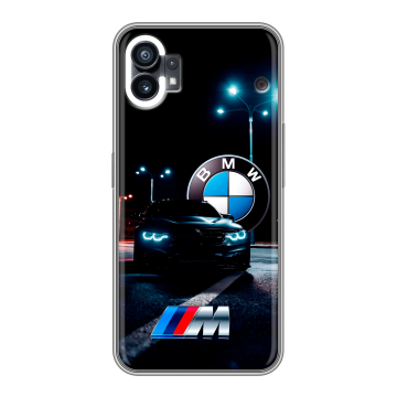 Силиконовый чехол на Nothing Phone (1) с принтом БМВ BMW Силиконовый чехол на Nothing Phone (1) с принтом БМВ BMW