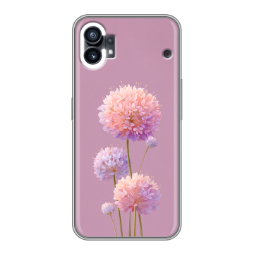 Силиконовый чехол на Nothing Phone (1) с принтом Цветы