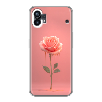 Силиконовый чехол на Nothing Phone (1) с принтом Розовая роза