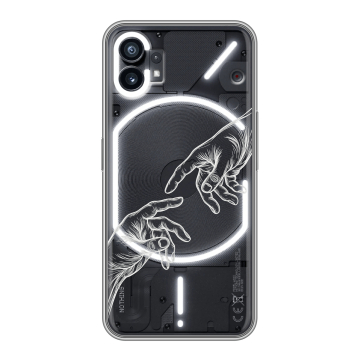 Силиконовый чехол на Nothing Phone (1) с принтом Сотворение мира