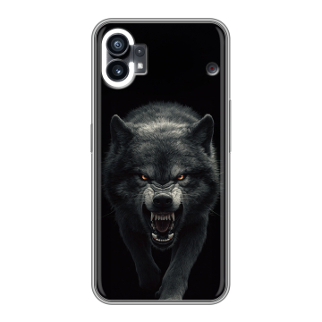 Силиконовый чехол на Nothing Phone (1) с принтом Волк Силиконовый чехол на Nothing Phone (1) с принтом Волк