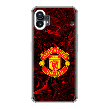 Силиконовый чехол на Nothing Phone (1) с принтом Manchester United