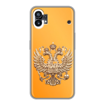 Силиконовый чехол на Nothing Phone (1) с принтом Герб Флаг России