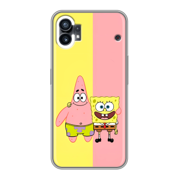 Силиконовый чехол на Nothing Phone (1) с принтом Спанч боб Спанчбоб Силиконовый чехол на Nothing Phone (1) с принтом Спанч боб Спанчбоб
