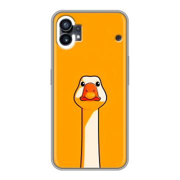 Силиконовый чехол на Nothing Phone (1) с принтом Смешная утка