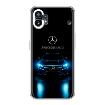 Силиконовый чехол на Nothing Phone (1) с принтом Mercedes Мерседес Силиконовый чехол на Nothing Phone (1) с принтом Mercedes Мерседес