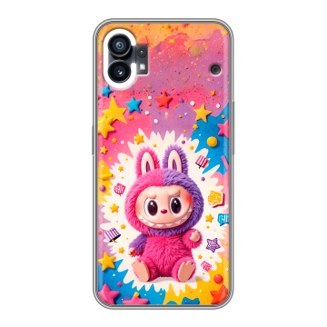 Силиконовый чехол на Nothing Phone (1) с принтом Labubu Лабубу Силиконовый чехол на Nothing Phone (1) с принтом Labubu Лабубу