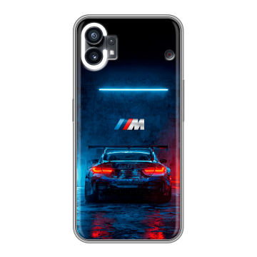 Силиконовый чехол на Nothing Phone (1) с принтом BMW БМВ Силиконовый чехол на Nothing Phone (1) с принтом BMW БМВ