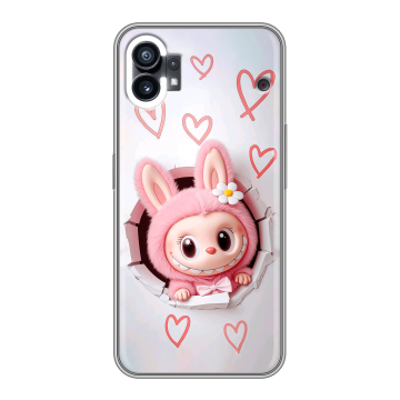 Силиконовый чехол на Nothing Phone (1) с принтом Labubu Лабубу Силиконовый чехол на Nothing Phone (1) с принтом Labubu Лабубу