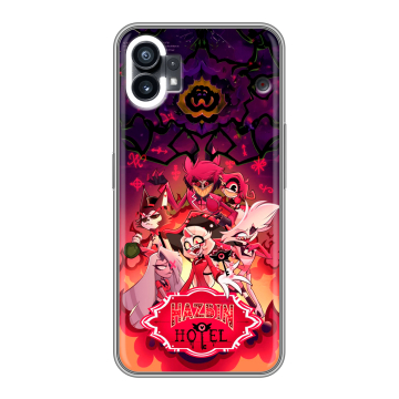 Силиконовый чехол на Nothing Phone (1) с принтом Hazbin Hotel Отель Хазбин Силиконовый чехол на Nothing Phone (1) с принтом Hazbin Hotel Отель Хазбин