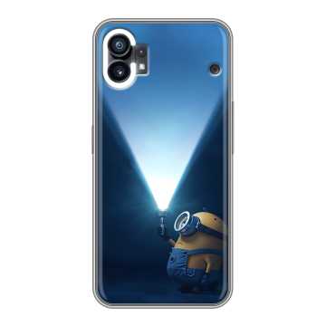 Силиконовый чехол на Nothing Phone (1) с принтом Миньоны Силиконовый чехол на Nothing Phone (1) с принтом Миньоны