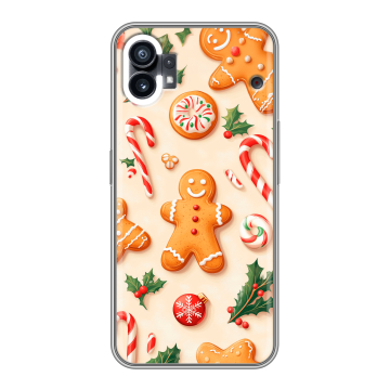 Силиконовый чехол на Nothing Phone (1) с принтом Новый год