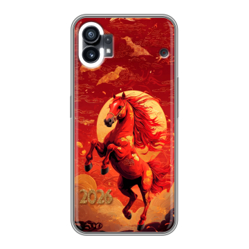 Силиконовый чехол на Nothing Phone (1) с принтом Новый год