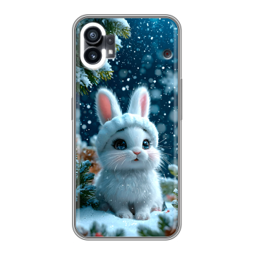 Силиконовый чехол на Nothing Phone (1) с принтом Новый год