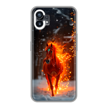 Силиконовый чехол на Nothing Phone (1) с принтом Новый год