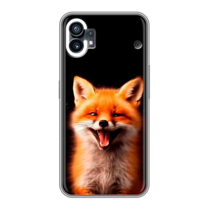 Силиконовый чехол на Nothing Phone (1) с принтом Лиса Силиконовый чехол на Nothing Phone (1) с принтом Лиса