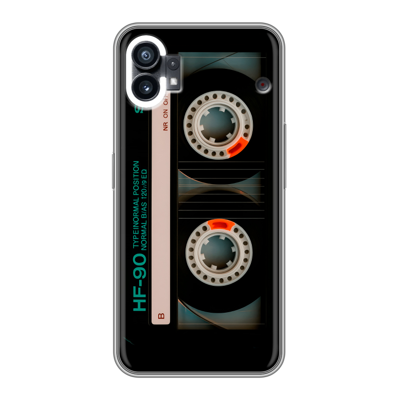 Силиконовый чехол на Nothing Phone (1) с принтом Кассета Силиконовый чехол на Nothing Phone (1) с принтом Кассета