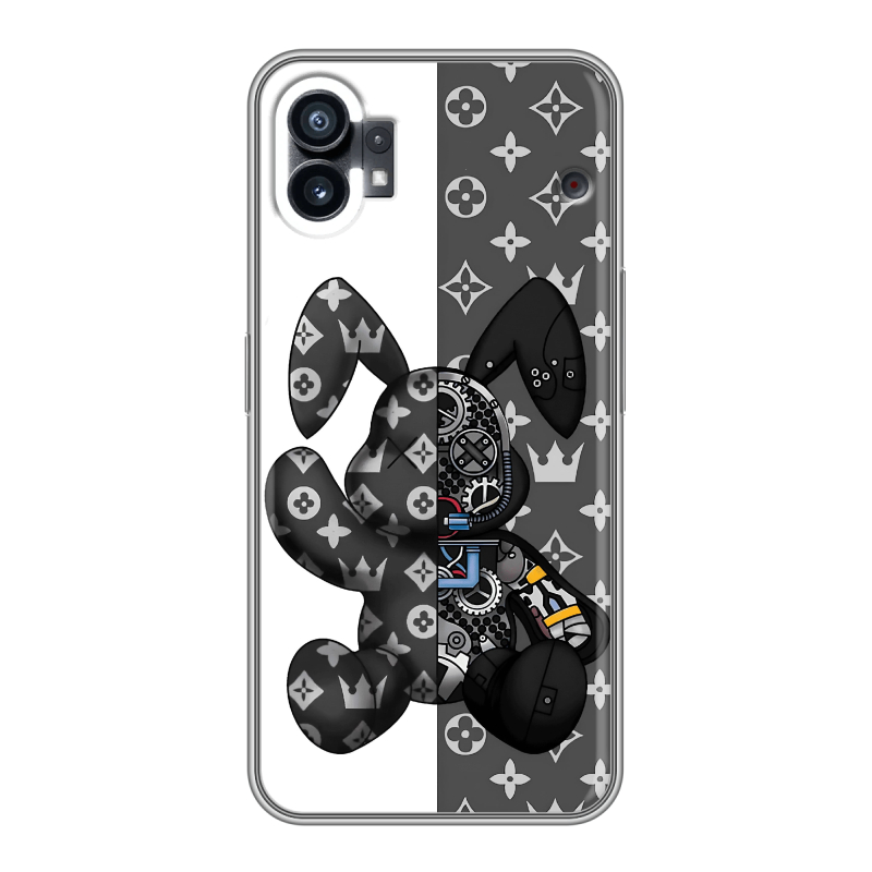 Силиконовый чехол на Nothing Phone (1) с принтом Луи робот Силиконовый чехол на Nothing Phone (1) с принтом Луи робот