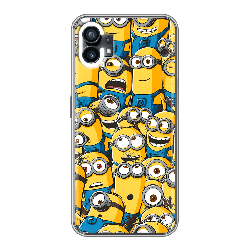 Силиконовый чехол на Nothing Phone (1) с принтом Миньоны Силиконовый чехол на Nothing Phone (1) с принтом Миньоны