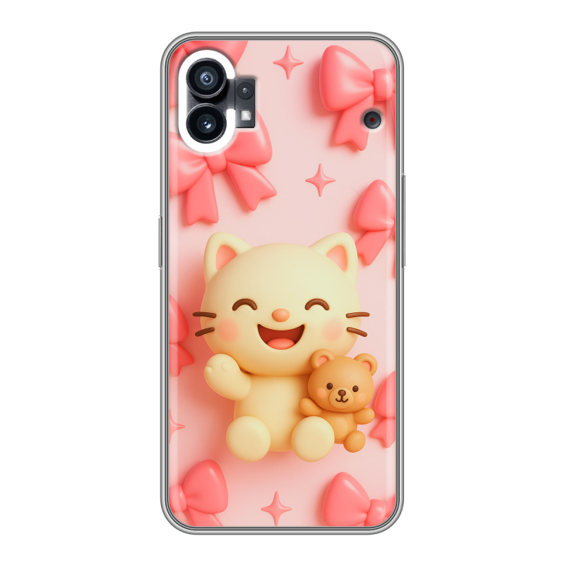 Силиконовый чехол на Nothing Phone (1) с принтом для девочек Силиконовый чехол на Nothing Phone (1) с принтом для девочек