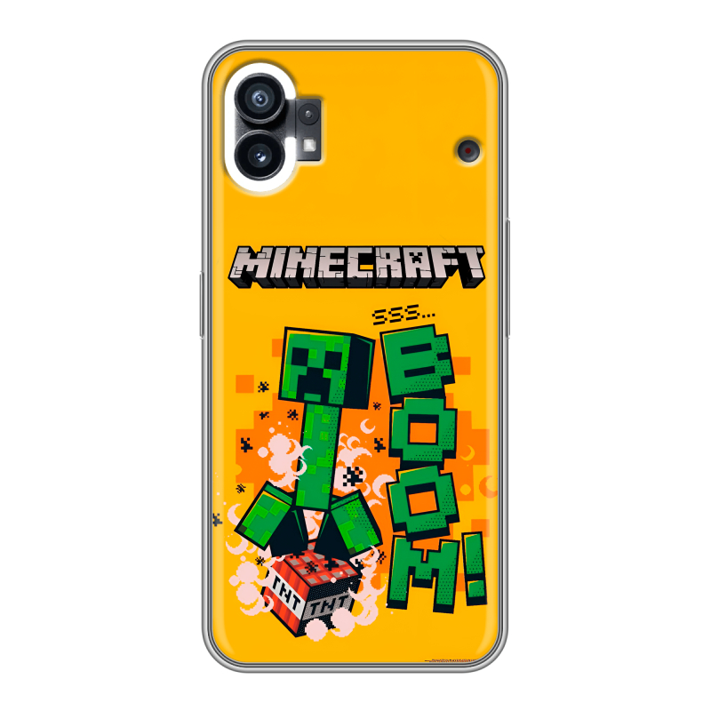 Силиконовый противоударный чехол на Nothing Phone (1) с принтом Майнкрафт Minecraft Силиконовый противоударный чехол на Nothing Phone (1) с принтом Майнкрафт Minecraft