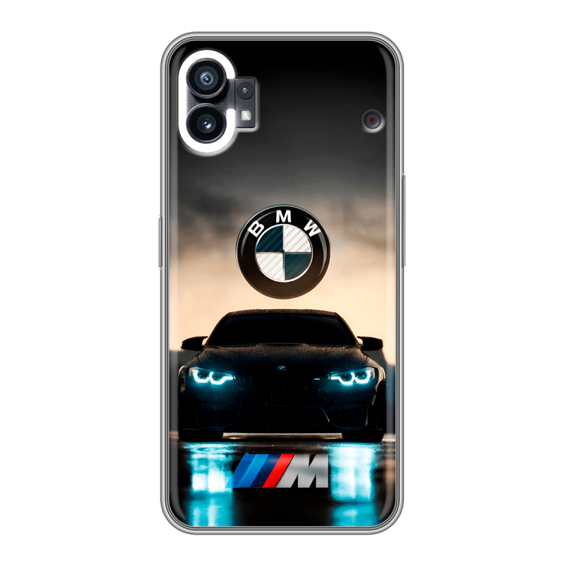 Силиконовый чехол на Nothing Phone (1) с принтом БМВ BMW Силиконовый чехол на Nothing Phone (1) с принтом БМВ BMW