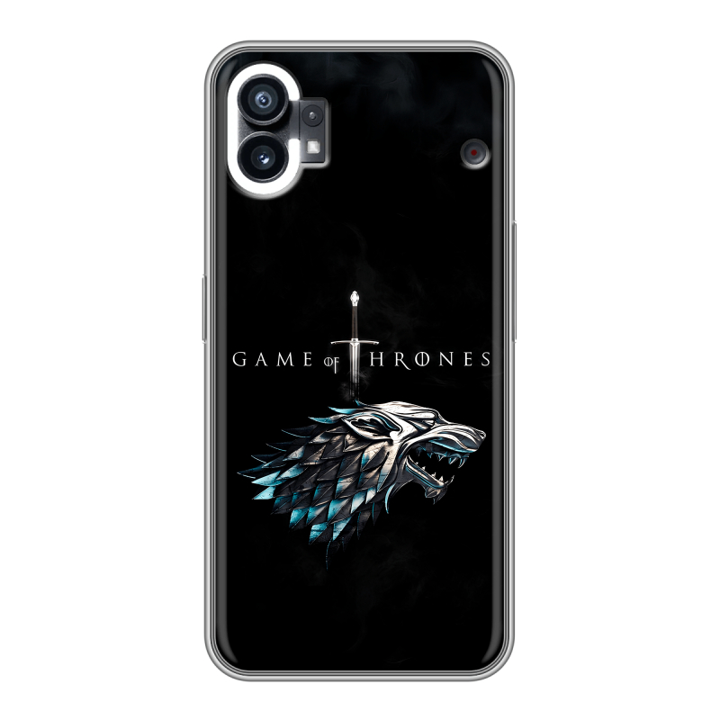 Силиконовый противоударный чехол на Nothing Phone (1) с принтом Игра Престолов Game Thrones Силиконовый противоударный чехол на Nothing Phone (1) с принтом Игра Престолов Game Thrones