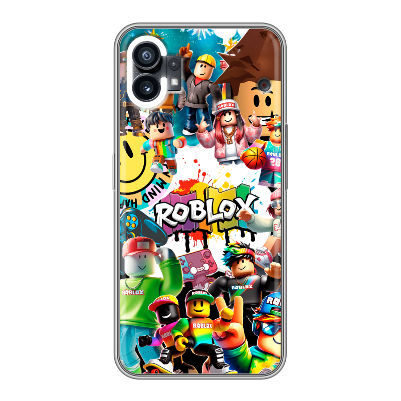 Силиконовый чехол на Nothing Phone (1) с принтом Roblox Роблокс Силиконовый чехол на Nothing Phone (1) с принтом Roblox Роблокс