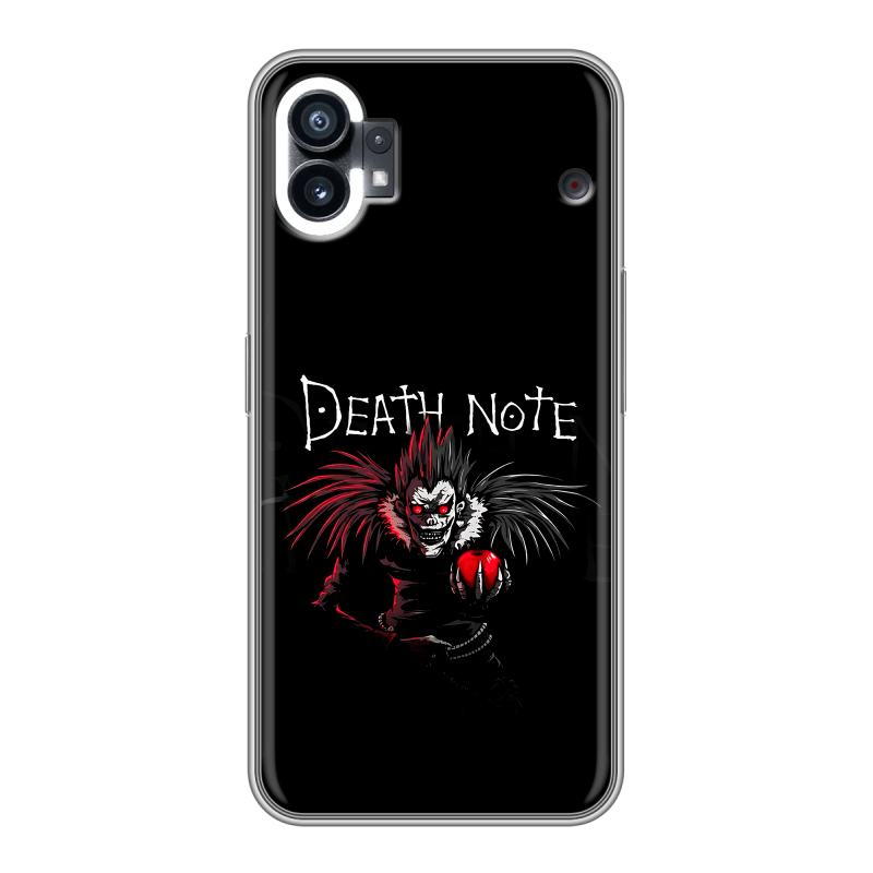 Силиконовый чехол на Nothing Phone (1) с принтом Death note Тетрадь смерти Силиконовый чехол на Nothing Phone (1) с принтом Death note Тетрадь смерти