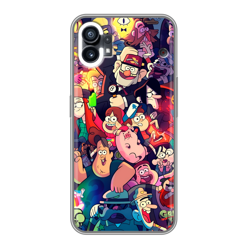 Силиконовый противоударный чехол на Nothing Phone (1) с принтом Gravity Falls Гравити Фолз Силиконовый противоударный чехол на Nothing Phone (1) с принтом Gravity Falls Гравити Фолз