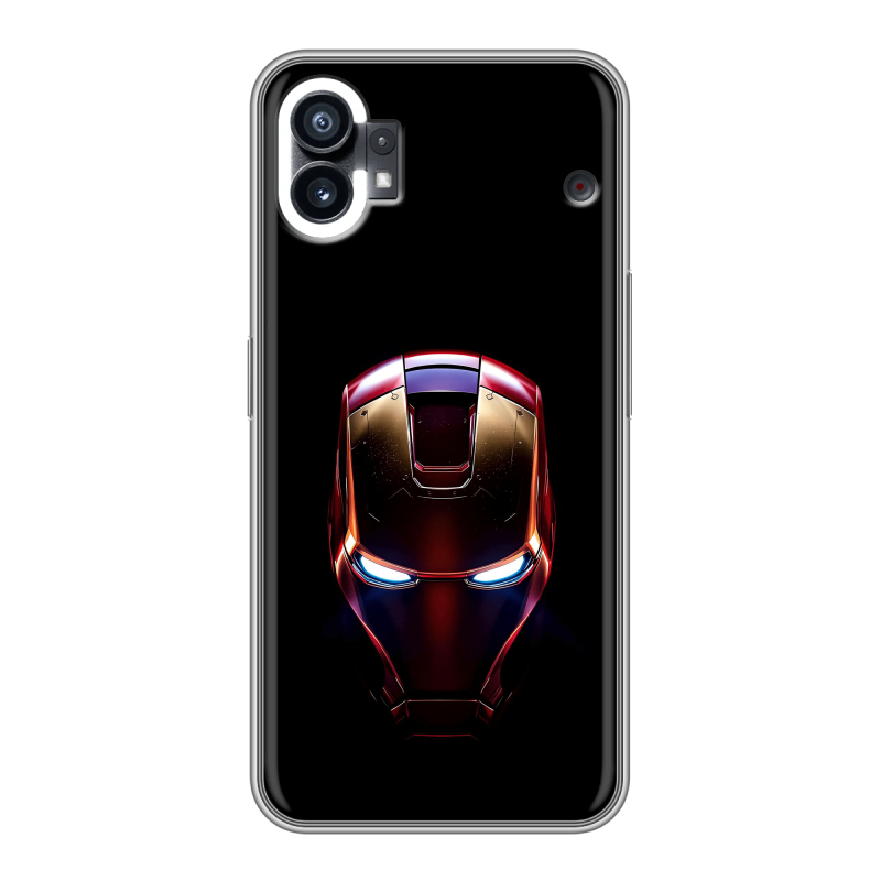 Силиконовый чехол на Nothing Phone (1) с принтом IronMan Железный человек Силиконовый чехол на Nothing Phone (1) с принтом IronMan Железный человек