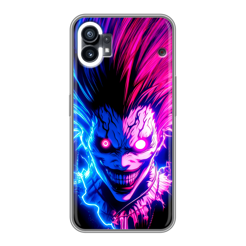 Силиконовый противоударный чехол на Nothing Phone (1) с принтом Death note Тетрадь смерти Силиконовый противоударный чехол на Nothing Phone (1) с принтом Death note Тетрадь смерти