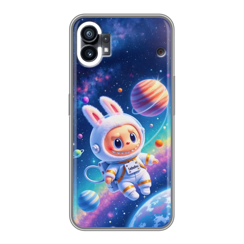 Силиконовый противоударный чехол на Nothing Phone (1) с принтом Labubu Лабубу Силиконовый противоударный чехол на Nothing Phone (1) с принтом Labubu Лабубу