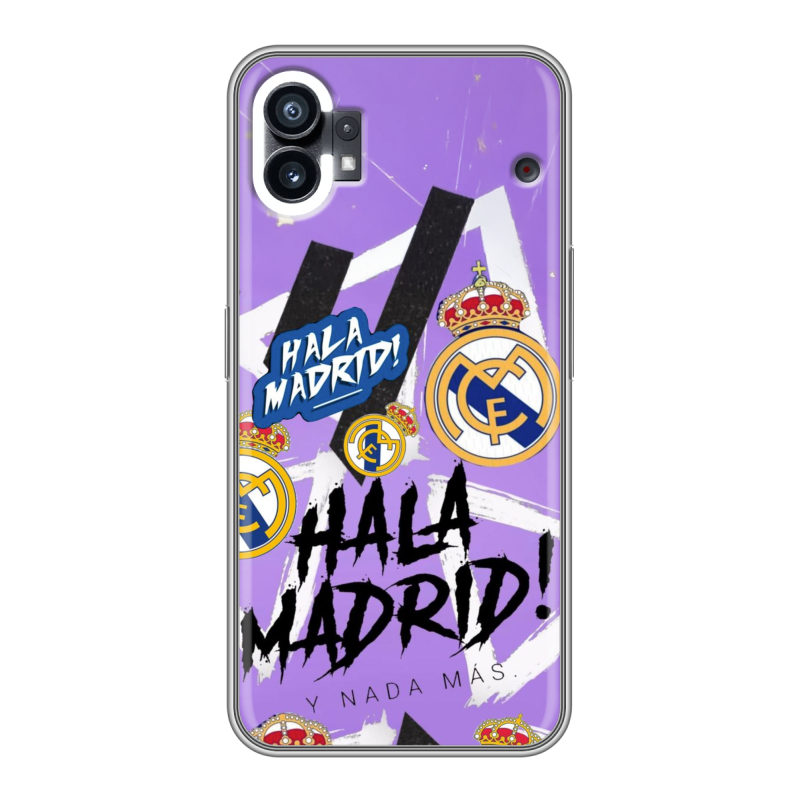 Силиконовый противоударный чехол на Nothing Phone (1) с принтом Real Madrid Реал Мадрид Силиконовый противоударный чехол на Nothing Phone (1) с принтом Real Madrid Реал Мадрид