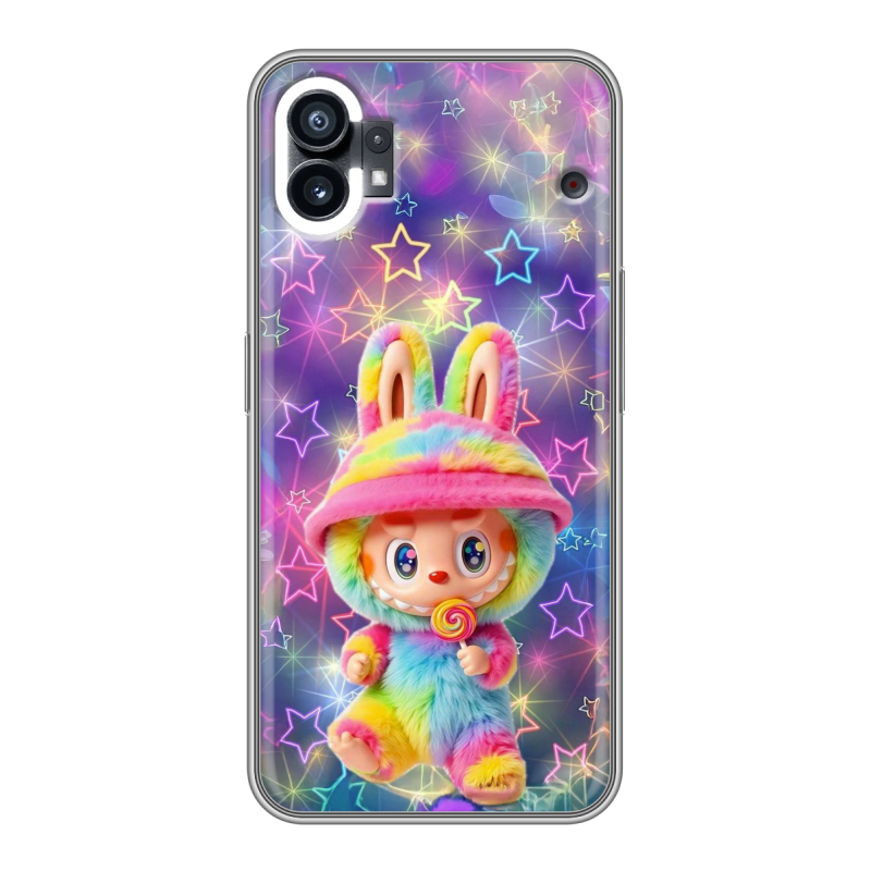 Силиконовый чехол на Nothing Phone (1) с принтом Labubu Лабубу Силиконовый чехол на Nothing Phone (1) с принтом Labubu Лабубу