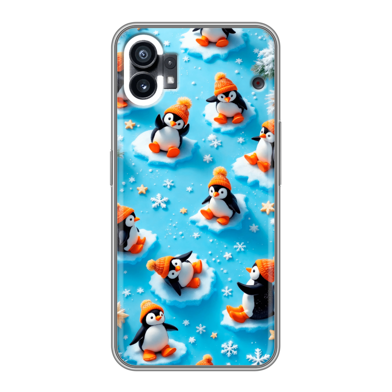 Силиконовый чехол на Nothing Phone (1) с принтом Новый год Силиконовый чехол на Nothing Phone (1) с принтом Новый год