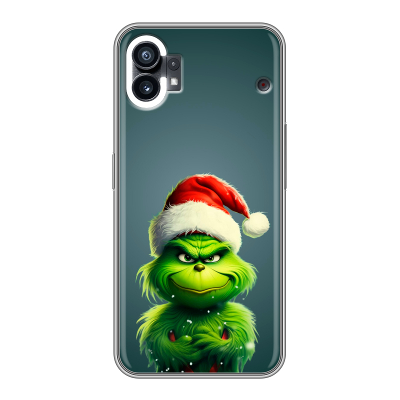 Силиконовый противоударный чехол на Nothing Phone (1) с принтом Новый год Силиконовый противоударный чехол на Nothing Phone (1) с принтом Новый год
