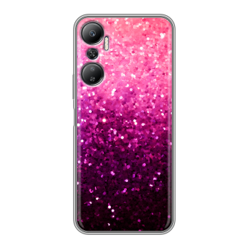 Силиконовый противоударный чехол на Infinix Hot 20 с принтом Блестки