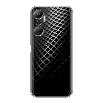 Силиконовый противоударный чехол на Infinix Hot 20 с принтом Текстура металла Силиконовый противоударный чехол на Infinix Hot 20 с принтом Текстура металла